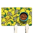 thumbnail image 1 of Dog Food Mat with Bright Floral Lemon Pattern, Waterproof Absorbent Pet Feeding Mat, Non-Slip, Quick Dry, Easy Clean Mat for Kitchen and Bathroom, 1 of 7