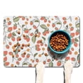 thumbnail image 1 of Dog Food Mat with Cute Strawberry Lover Pattern, Absorbent Waterproof Pet Feeding Mat, Non-Slip, Quick Dry, Easy Clean Mat Perfect for Dogs and Cats, 1 of 7