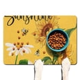 thumbnail image 1 of Dog Food Mat with Vibrant Sunflower Design, Durable Waterproof Absorbent Non-Slip Pet Feeding Mat Quick Dry, 1 of 6