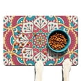 thumbnail image 1 of Dog Food Mat with Vintage Abstract Spiritual Zen Mystic Cultural Pattern, Durable Waterproof Absorbent Non-Slip Pet Feeding Mat, 1 of 6