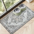 thumbnail image 1 of Dog Food Mats for Floors Absorbent, Pet Cat Food Mat - Non Slip Dog Bowl Mats for Food and Water, Eco-Friendly Boho Dog Placemats Feeding Mat Pet Supplies, 1 of 5