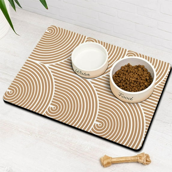Dog Food Mats for Floors, Absorbent Quick Dry Pet Cat Food Mat, Dog Bowl Mats for Food and Water Dispenser Mat, Eco-Friendly Dog Accessories Pet Supplies 12"x20"