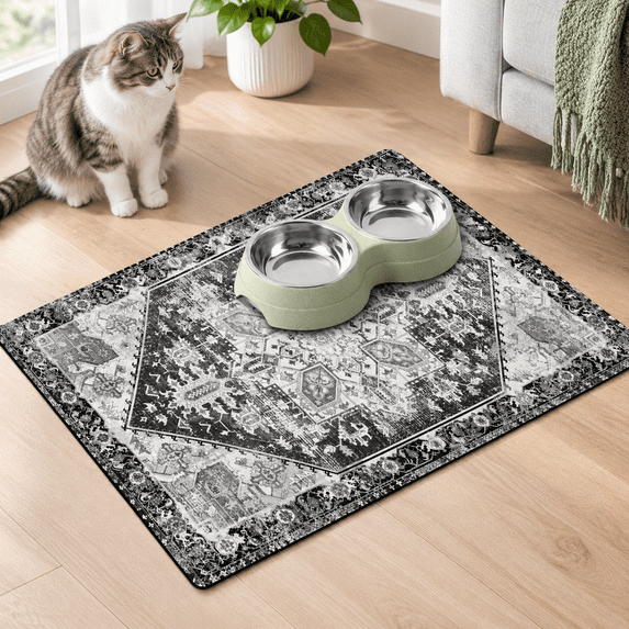 Food Subscription Dog Food Mats For Floors Absorbent Bowl Mat And Water Dispenser Quick ...