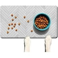 thumbnail image 1 of Dog Food Mats for Floors Super Absorbent, Pet Cat Food Mat - Non Slip Dog Bowl Mats for Food and Water, Eco-Friendly Boho Dog Placemats Feeding Mat, 1 of 6