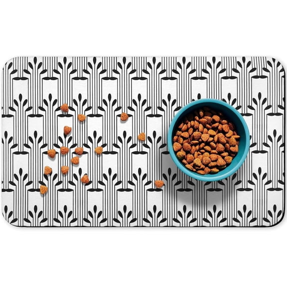 Dog Food Mats for Floors Waterproof, Dog Cat Water Bowl Mats Pet Feeding Absorbent Mat Dog Cat Pet Placemats for Food and Water Pink 12 * 20 inch