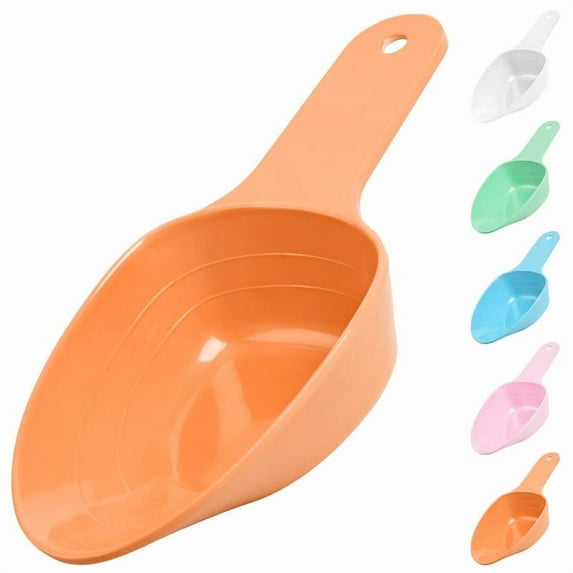 Dog Food Scoop-Melamine Pet Food Measuring Cup - 1 Cup 1/2 Cup 1/4 Cup Dog Cat Bird and Rabbit Food Feeding Scoop Dishwasher Safe - Orange