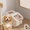 thumbnail image 1 of Dog Food Storage Bucket Large Capacity Transparent Pet Food Container Sealed Dry Snack Tank Household Kitchen, 1 of 4