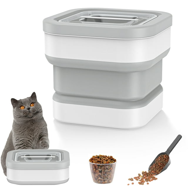 Dog Food Storage Container, 13lbs Collapsible Pet Food Containers