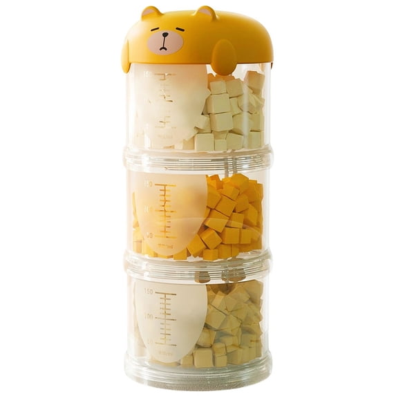 Dog Food Storage Container Airtight 3-Layer Pet Treat Jar, Leak-Proof Moisture-Resistant Portable Canister for Travel, Versatile Storage for Cats and Canine Food