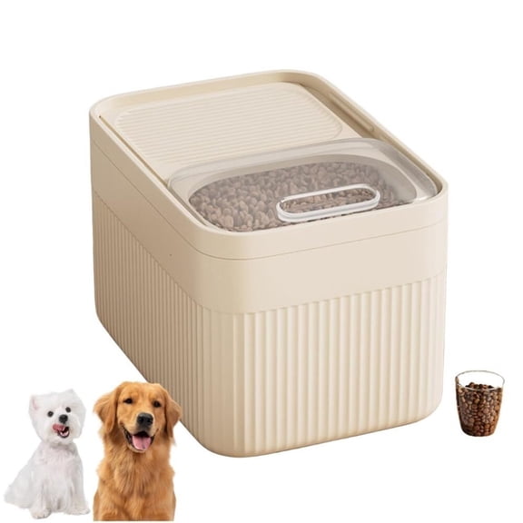 Dog Food Storage Container, Airtight Cat Food Storage Container with Lids & Measuring Cup