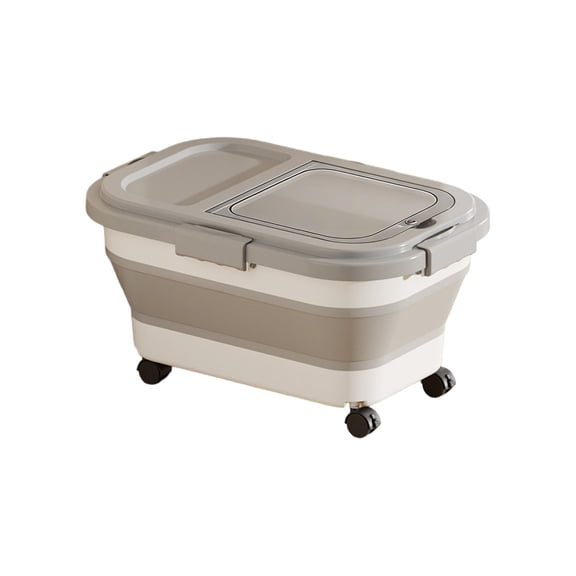 Dog Food Storage Container,Collapsible Dog Food Container,Pet/Dog/Cat/Bird Food/Cat litter Storage Containers to Keep Dry,Easy to Move