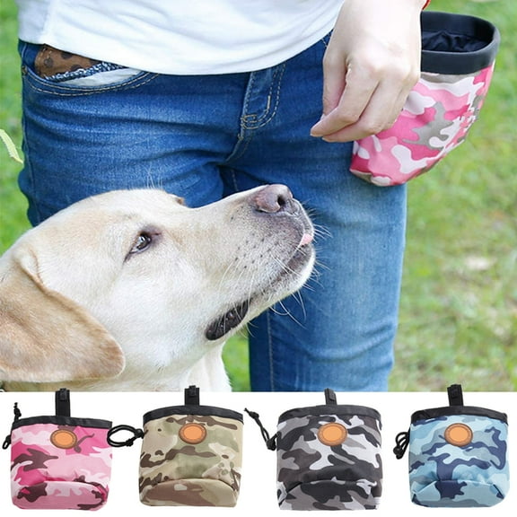 Dog Treat Pouch Training Bag with Clip, Outdoor Training Dog Snack Reward Waist Pocket Pet Feed Training Pouch