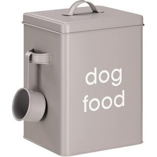 Aluminum dog food container on sale