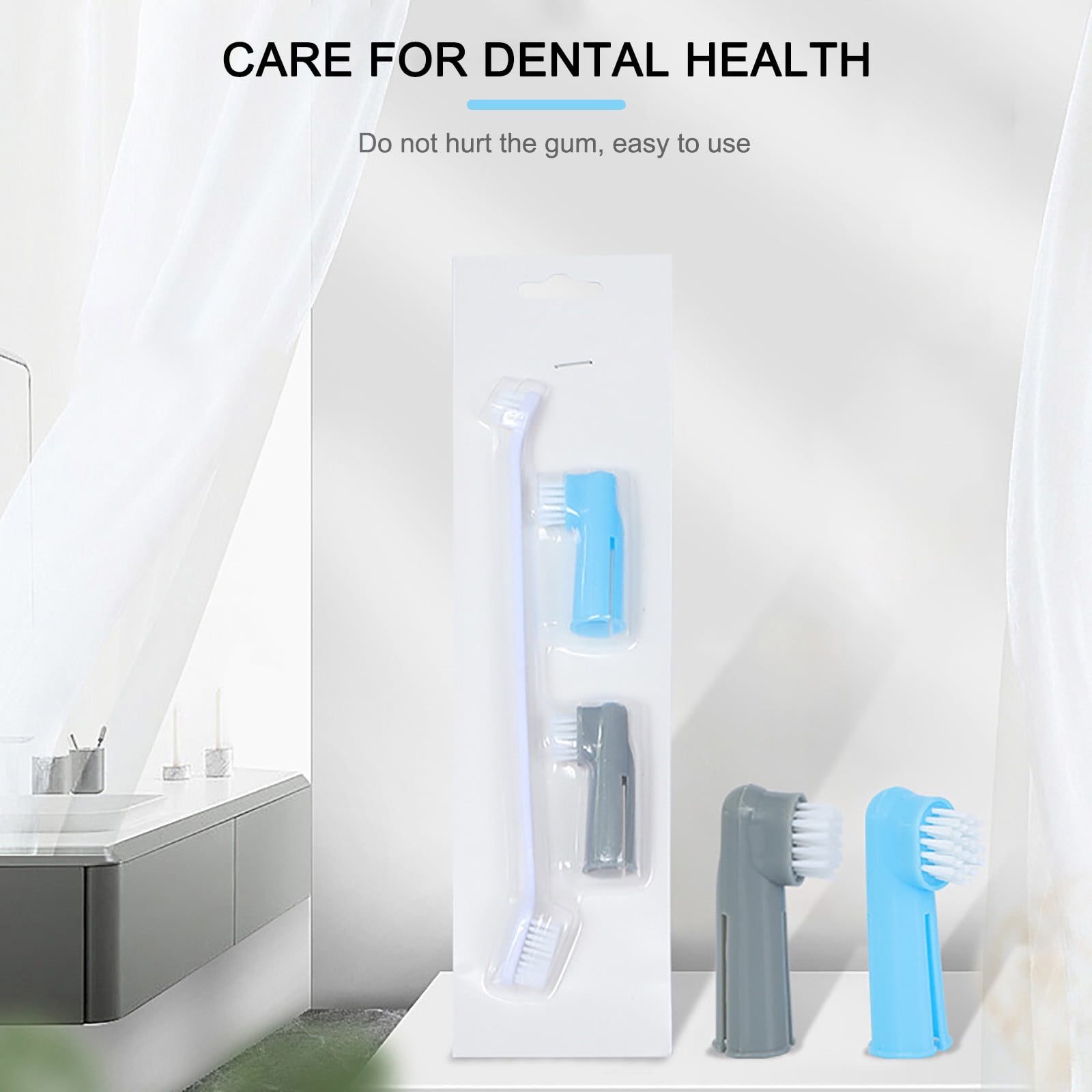 Dog Foot Brush Doodle Dog Brush Set Bath Faucet Hose Attachment for Dog