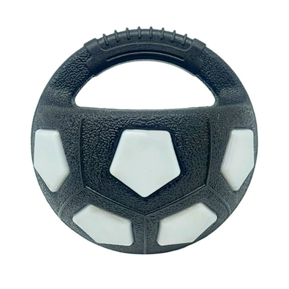 Dog Football Shape Toy, Rubber Squeaky Chew Ball, Durable Bite Resistant Training Toy, Interactive Fetch Play Equipment, Floating Water Play Toy For Outdoor Pool Beach Use