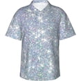 thumbnail image 1 of Dog Footprint Mens Hawaiian Shirt Short Sleeve Casual Button Up Tropical Summer Beach Shirt, 1 of 9