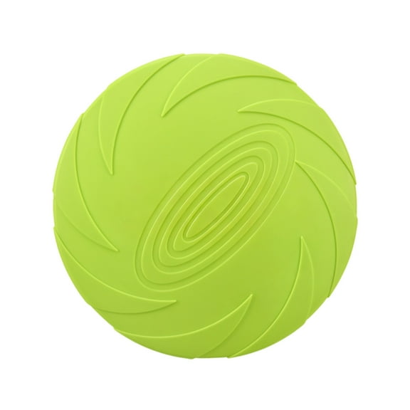 Dog Frisbee Toys Rubber Chew Proof Disc For Outdoor Training & Interactive Play NonSlip Mental Simulation Outdoor Training Disc 18CM Green