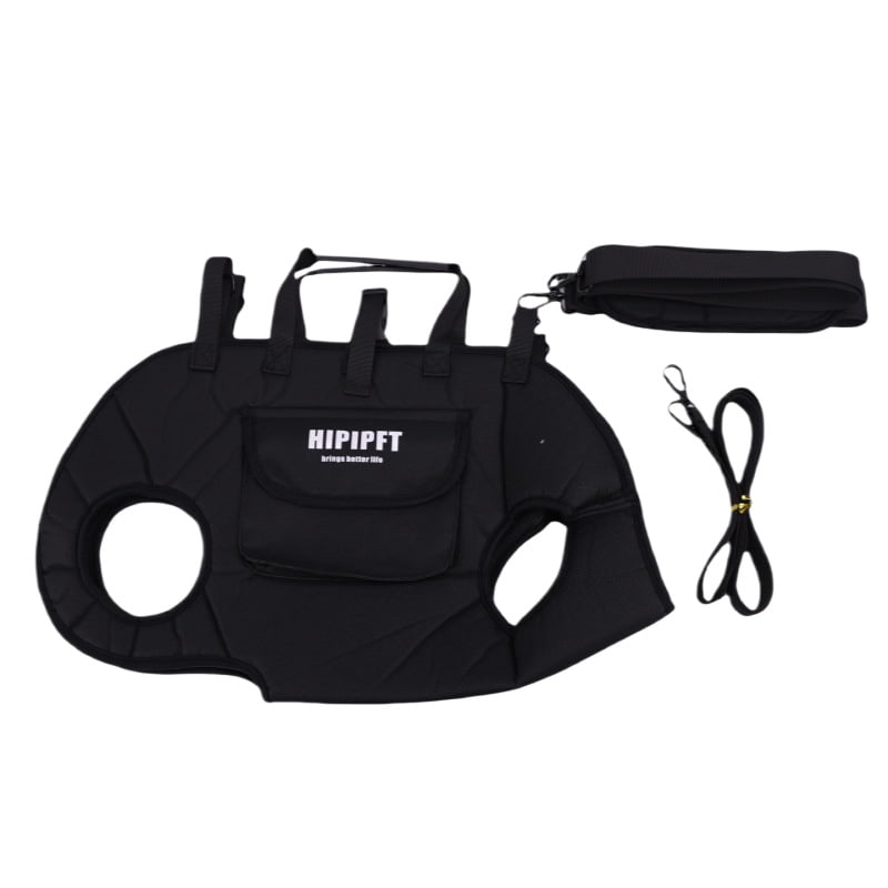 Dog Full Body Lift Harness for Small Dogs, Hands Free Shoulder Yorkie Carrier, Adjustable Breathable Vest Straps with Small Puppy Treat Bag (L(14.33~19.84lbs))