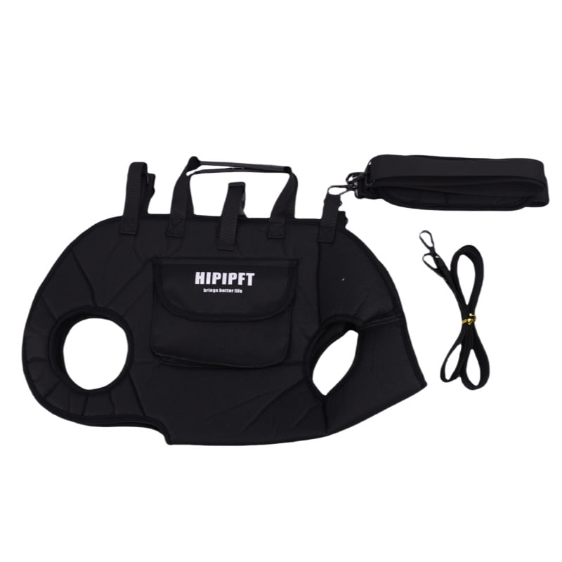 Dog Full Body Lift Harness for Small Dogs, Hands Free Shoulder Yorkie Carrier, Adjustable Breathable Vest Straps with Small Puppy Treat Bag (L(14.33~19.84lbs))