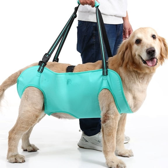 Dog Full Body Lift Harness, Support Sling Backpack for Senior Disabled Dogs, Front Hind Leg Joint Injuries, Help Up & Down Stairs Walk Hiking Grooming Harness, Reflective, Soft Padded Handle