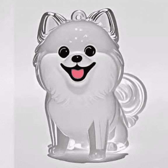 Dog Fur Memory Keychain Personalized Pet Keepsake Keychain Transparent Acrylic Shell Corgi Pomeranian Bulldog Dog Breed Keychain