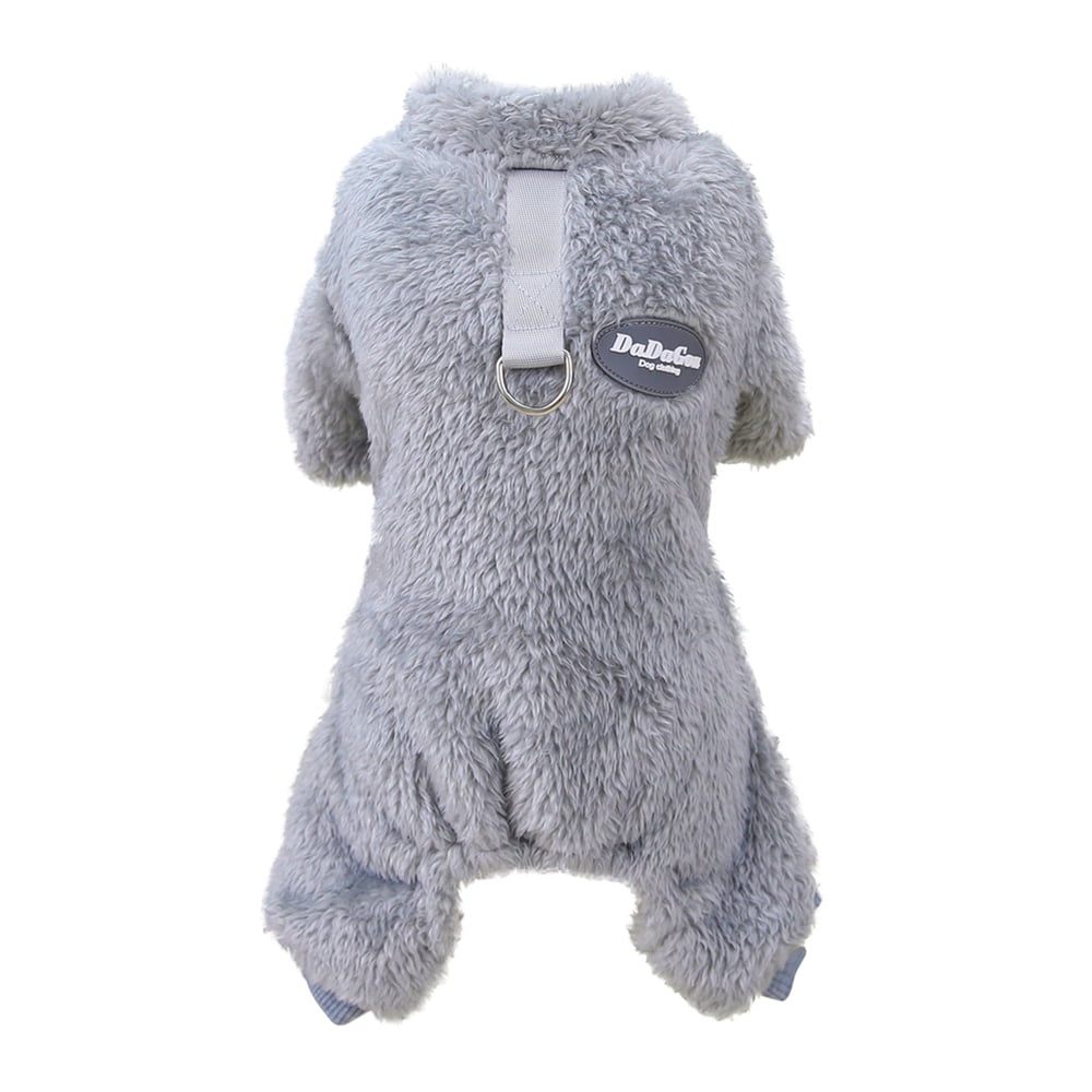 Pajama Puppy Angel Dog Clothes Dog Fuzzy Pajamas With D-Ring