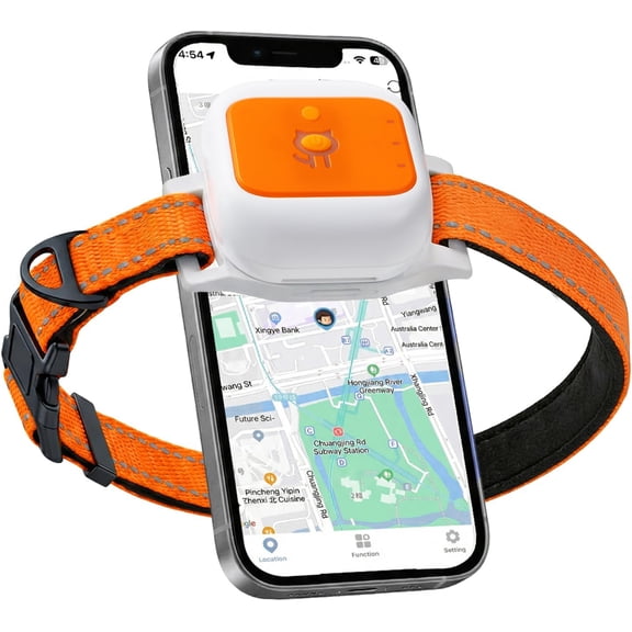 Dog GPS Tracker Collar, No Monthly Fee, Real-Time Location Tracking, Virtual Fence, Daily Historical Route, Activity Monitor & Sound Light Alert