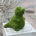 thumbnail image 1 of Dog Garden Statue Flocking Outdoor Lawn Decor Unique Funny Pet Yard Ornament Housewarming Gift Weather Resistant Green Decorative, 1 of 1