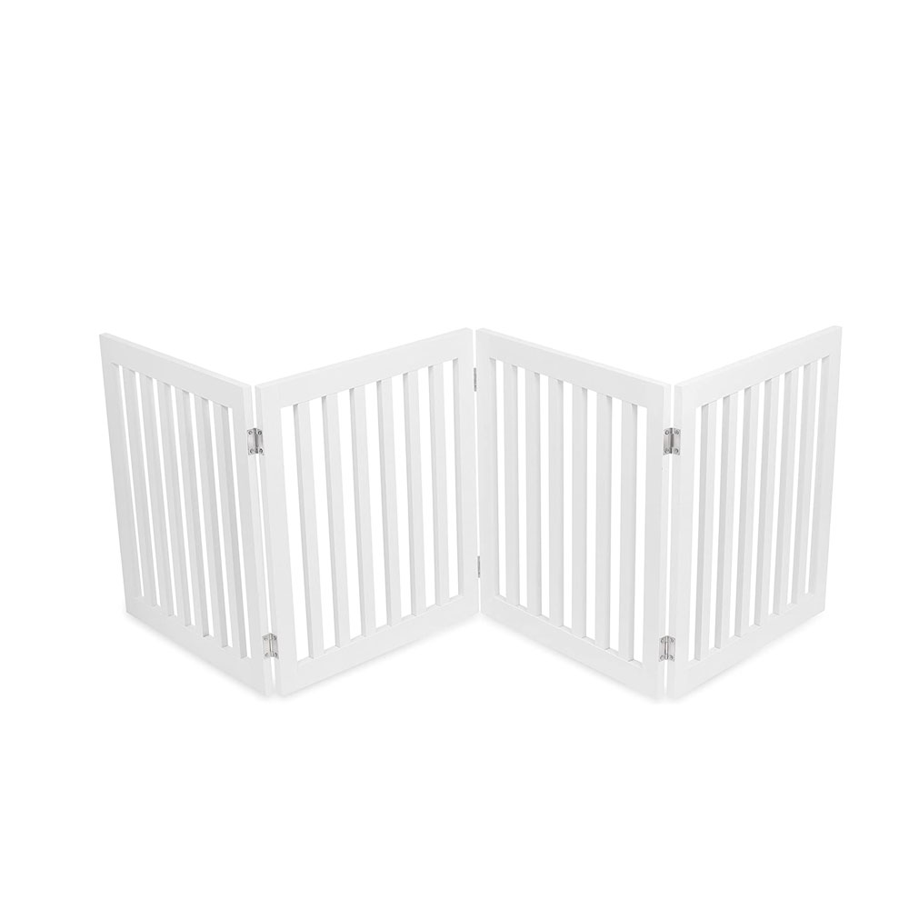 Dog Gate, 24in H x 80in W Pet Barrier for Small, Medium, Large, Folding