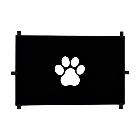 Dog Gate,43.31x29.53 Inch Indoor Pet Gate with 6 Pcs Hook Up | Drill-Free Stable Partition for Stair & Entryway Separation | Install Anywhere