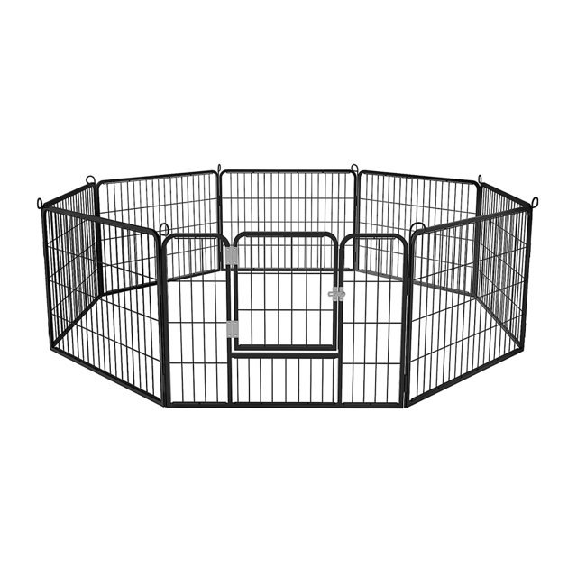 Dog Gate,8 Panels Play Yard for Pets, Dog, Cat,32" Width Adjustable