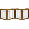 Dog Gate Indoor Freestanding,Wire Pet Gate Foldable Wooden Dog gate for
