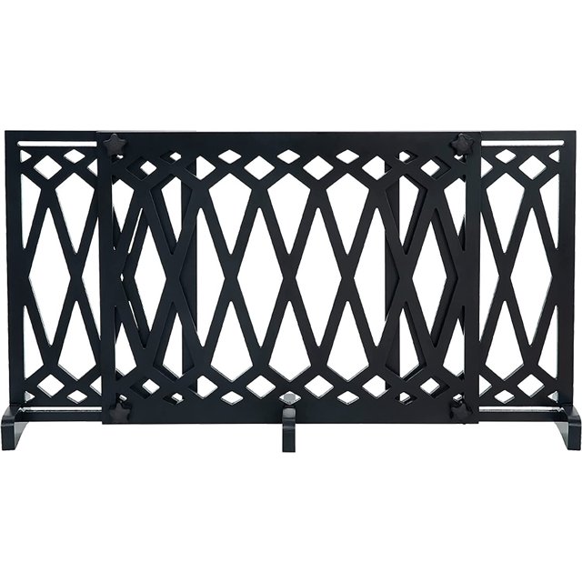 Dog Gate for Doorway and Stairs Expanding Portable Freestanding Wooden