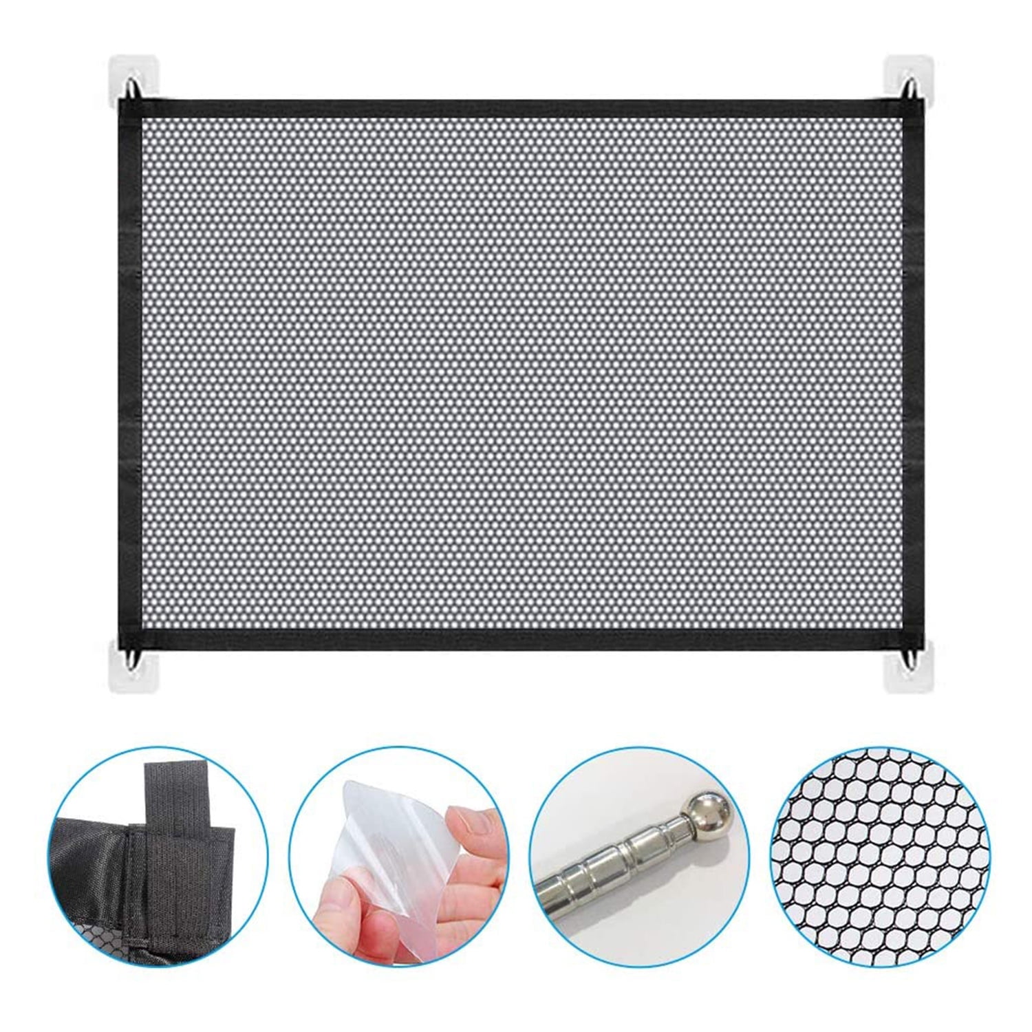 Dog Gates for The House, Magic Pet Gate for Stairs with Adjustable Extra Wide Pet Gate for Doorways and Stairways.