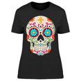 thumbnail image 1 of Colorful Day Of The Dead Skull Tee Women's -Image by Shutterstock, 1 of 2