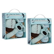 Dog Gift Box 4 Piece Blue Plush & Ball Toy Set AVAILABLE IN BULK PACKS TOO2 Gift Packs