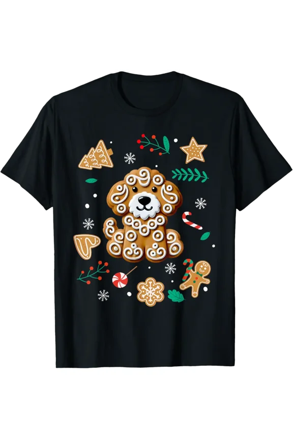 Dog Gingerbread Goldendoodle Golden Doodle T-Shirt