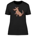 thumbnail image 1 of Dog Giving His Paw Cartoon T-Shirt Women -Image by Shutterstock, Female Large, 1 of 2