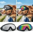 thumbnail image 1 of Dog Goggles with Adjustable Straps UV Protection Windproof Anti-Fog Dustproof Dog Sunglasses Outdoor Riding Driving Puppy Glasses for Small to Medium Breed Dog, 1 of 8