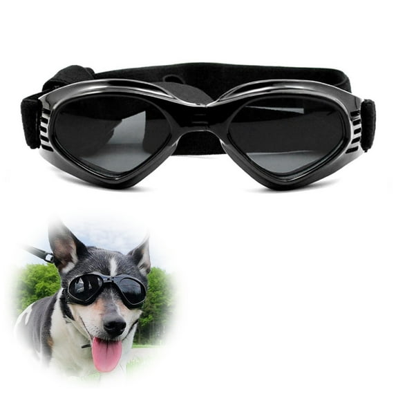 Dog Goggles Medium Breed, Dog Sunglasses for Medium Dogs Eye Protection Windproof,black
