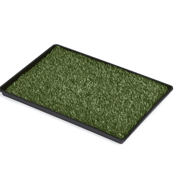 Dog Grass Pad with Tray Large 3423 Dog Litter Box Toilet with 2Artificial Grass for Dogs with Hemmed Edge, Pee Pads for Dogs, Realistic, Less Stink, Potty for Balcony