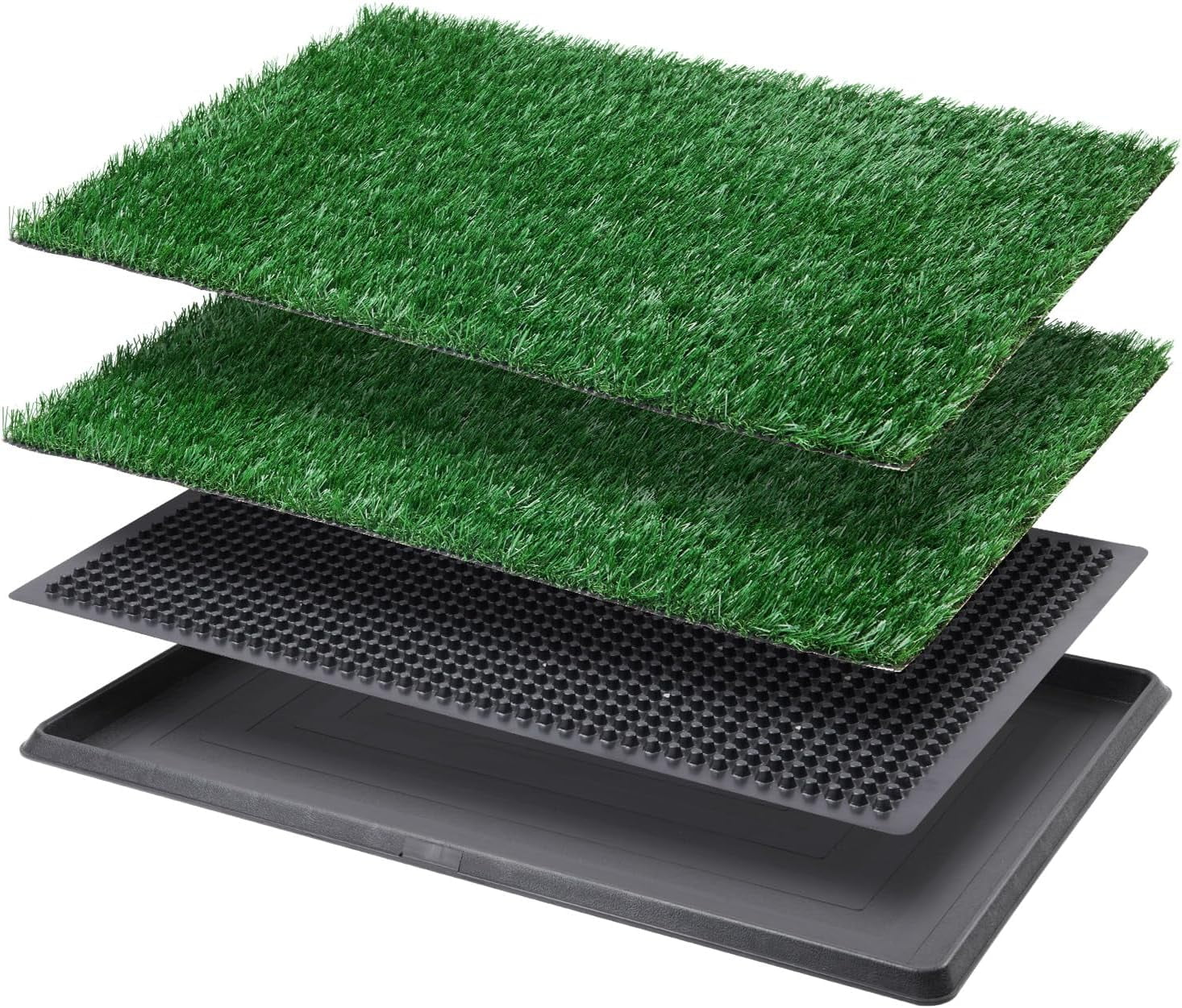 Dog Grass Pad with Tray Large, Indoor Dog Potties for Apartment and