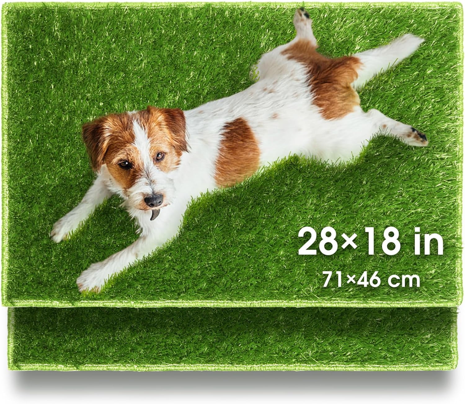 Dog Grass Pads 28"×18", Puppy Turf Training Pads, Easy To Clean With