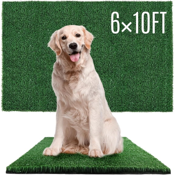 Dog Grass Pads 6 x 10 FT Artificial Grass Pee Pads for Dogs Potty Fake Grass Rug Turf Mat for Dogs Training Indoor Outdoor Garden Lawn Artificial Grass Rug