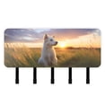 thumbnail image 1 of Dog Grass Sunlight Sky Mail Holder Organizer Wall Mount with Shelf Key Holder Key Rack with 5 Key Hooks for Wall Decorative, 1 of 6