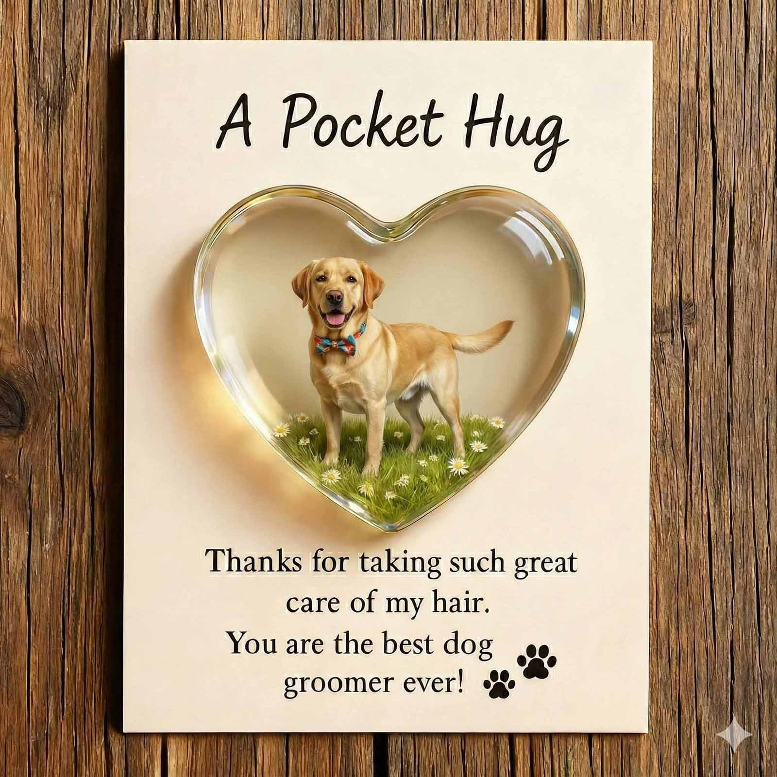 Picture of Dog Groomer Thank You Gift - Pocket-Sized Appreciation Ornament ...
