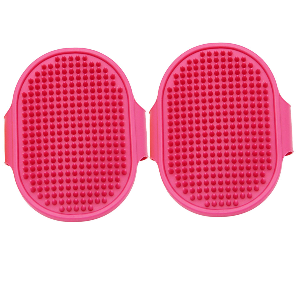 Curated visual reference: Grooming Attachment For Dogs With Soothing Massage Reference: Dog Grooming Brush Pet Shampoo Bath Brush Soothing Massage Rubber