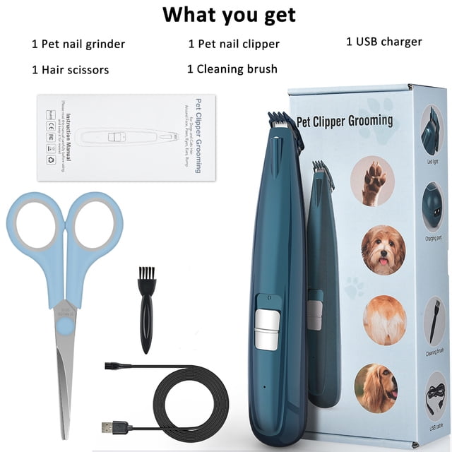 Dog Grooming Clippers Cordless Cat Puppy Clipper Low Noise Electric Pet