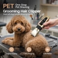 thumbnail image 1 of Dog Grooming Clippers, Dog Hair Clipper with 4 Guard Combs, Low Noise Rechargeable Electric Cat Shaver Shears Tools for All Pets, Dog Trimmer for Grooming, Dog Shaver, Gold, 1 of 5