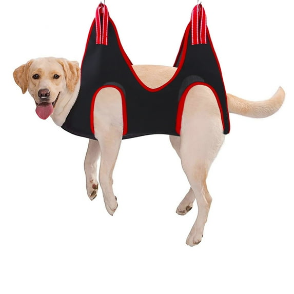Dog Grooming Hammock, Dog Grooming Harness Dog Holder for Nail Trimming Dog Hammock Restraint Bag with Nail Clipper Comb Breathable Dog Sling for Grooming for Puppy Cat, M